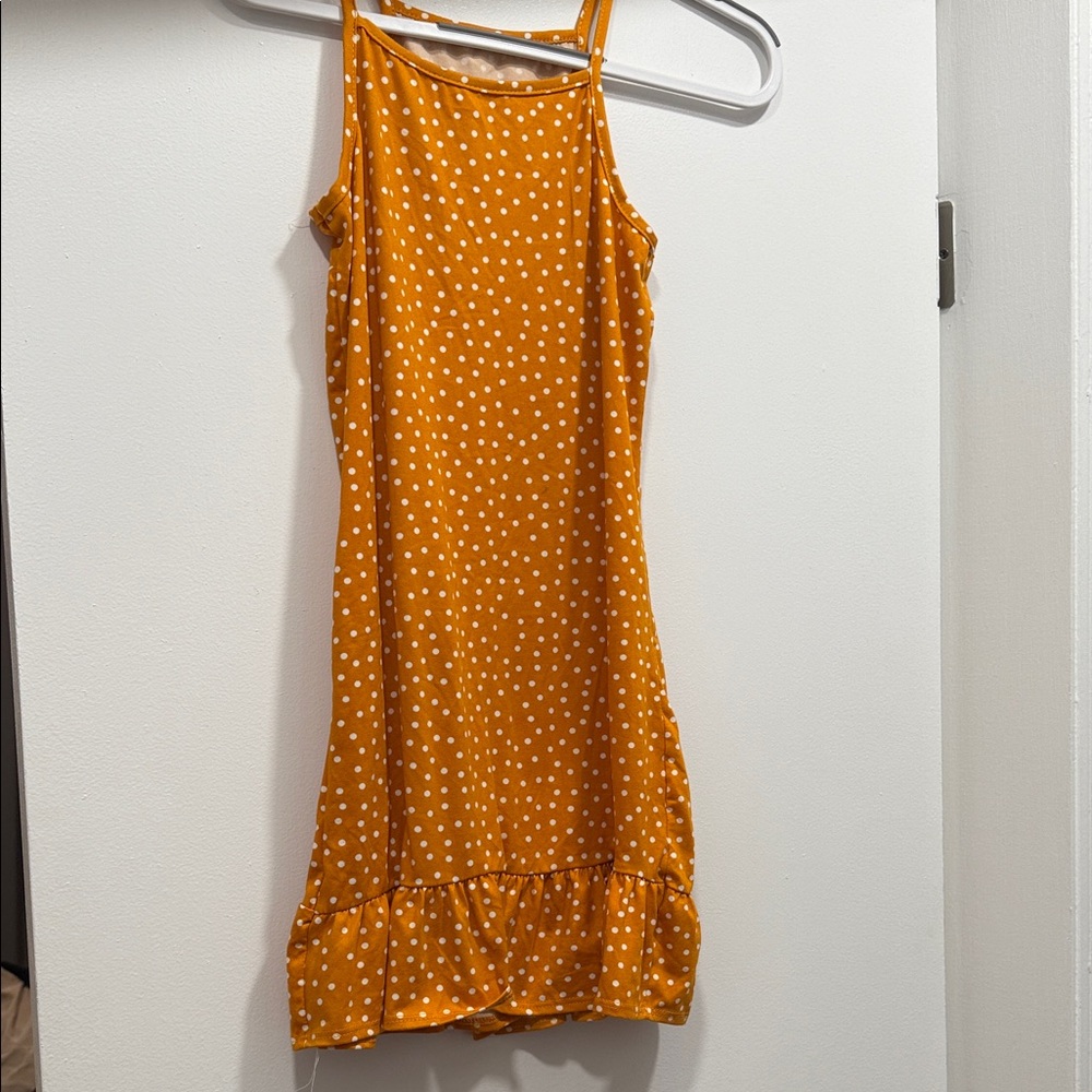 Orange Polka Dot Dress